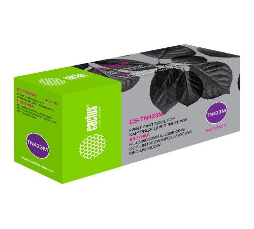 Картридж лазерный Cactus CS-TN423M TN-423M пурпурный (4000стр.) для Brother DCP L8410CDW/HL L8260CDW/MFC L8690CDW