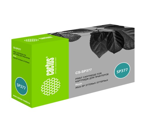 Картридж лазерный Cactus CS-SP377 408162 черный (6400стр.) для Ricoh Aficio SP 377DNwX/377SFNwX