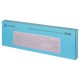 Клавиатура Оклик 500M белый USB slim Multimedia