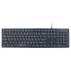 Клавиатура Оклик 520M2U черный/черный USB slim Multimedia
