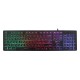 Клавиатура Оклик 550ML черный USB slim Multimedia LED