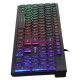 Клавиатура Оклик 550ML черный USB slim Multimedia LED