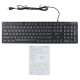 Клавиатура Оклик 550ML черный USB slim Multimedia LED