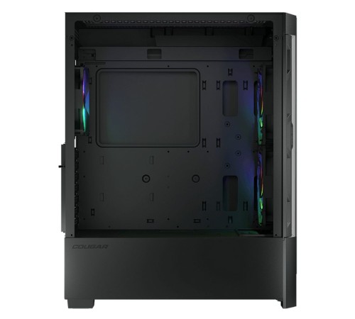 Корпус Cougar Airface RGB Black, 2х140mm + 1x120mm ARGB Fan, ARGB Fan Hub, без БП, черный, ATX