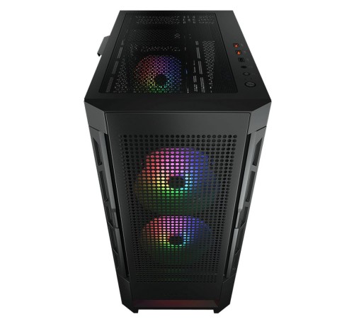 Корпус Cougar Airface RGB Black, 2х140mm + 1x120mm ARGB Fan, ARGB Fan Hub, без БП, черный, ATX