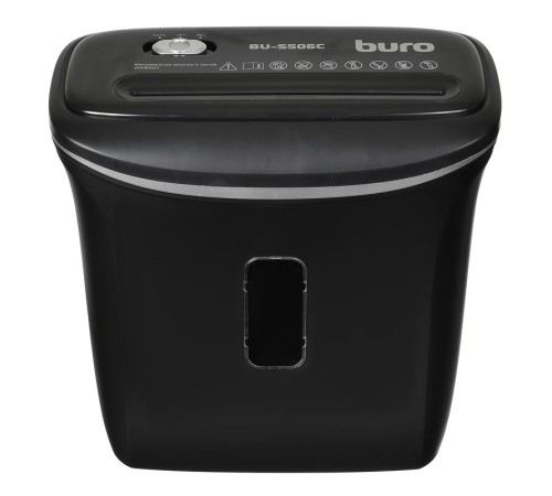Шредер Buro Home BU-S506C (секр.P-4) фрагменты 5лист. 12лтр. пл.карты Шредер Buro Home BU-S506C (секр.P-4) фрагменты 5лист. 12лтр. пл.карты