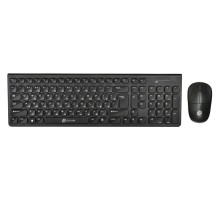 Клавиатура + мышь Оклик 220M клав:черный мышь:черный USB беспроводная slim Multimedia