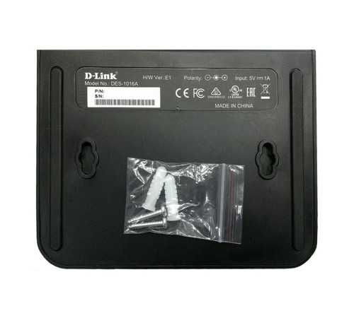 Коммутатор D-Link DES-1016A/E2A, 16-port UTP 10/100Mbps Auto-sensing, Stand-alone, Unmanaged (DES-1016A/E2A)