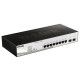Коммутатор D-Link DGS-1210-10P/F3A, L2 Smart Switch with  8 10/100/1000Base-T ports and 2 1000Base-X SFP ports (8 PoE ports 802.3af/802.3at (30 W), PoE Budget 78 W).16K Mac address, 802.3x Flow Control, 4K of 8 (DGS-1210-10P/F3A)