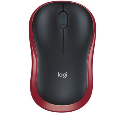 Мышь беспроводная Logitech M185 Red красная, оптическая, 1000dpi, 2.4GHz, USB-ресивер Logitech Unifying®