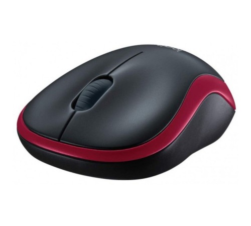 Мышь беспроводная Logitech M185 Red красная, оптическая, 1000dpi, 2.4GHz, USB-ресивер Logitech Unifying®