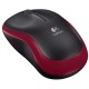 Мышь беспроводная Logitech M185 Red красная, оптическая, 1000dpi, 2.4GHz, USB-ресивер Logitech Unifying®