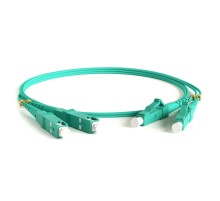Hyperline FC-D2-503-LC/PR-SC/PR-H-1M-LSZH-AQ Патч-корд волоконно-оптический (шнур) MM 50/125(OM3), LC-SC, duplex, 10G, LSZH, 1 м Hyperline FC-D2-503-LC/PR-SC/PR-H-1M-LSZH-AQ