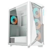 C301 Glass White MidTower, ATX, USB-C x1, USB3.0 x2, Audio I/O, GPU:400mm, Black, TG