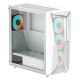 C301 Glass White MidTower, ATX, USB-C x1, USB3.0 x2, Audio I/O, GPU:400mm, Black, TG
