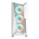 C301 Glass White MidTower, ATX, USB-C x1, USB3.0 x2, Audio I/O, GPU:400mm, Black, TG