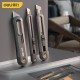 Набор технических ножей "Home Series Black" Deli HT4003 (ножи 9мм+18мм+Т-образный), эксклюзивный дизайн, корпус из высококачественного софттач пластика