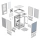 The Tower 200 Snow/Win/SPCC/Tempered Glass*1/CT140 Fan*2/Color Box CA-1X9-00S6WN-00