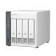 Сетевое хранилище NAS Qnap TS-433-4G 4-bay настольный Cortex-A55