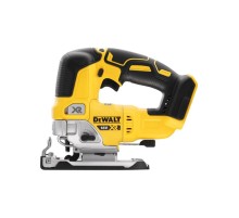 Аккумуляторный бесщёточный лобзик с верхней 
рукояткой DEWALT DCS334N-XJ 18.0 В XR 400 Вт  антивибрационная система, быстрозажимное крепление пилки, возможность подключения пылесоса, защитный щиток