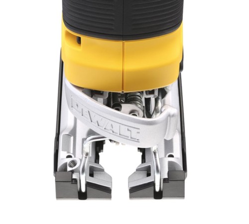 Аккумуляторный бесщёточный лобзик с верхней
рукояткой DEWALT DCS334N-XJ 18.0 В XR 400 Вт антивибрационная система, быстрозажимное крепление пилки, возможность подключения пылесоса, защитный щиток Аккумуляторный бесщёточный лобзик с верхней
рукояткой DEWALT DCS334N-XJ 18.0 В XR 400 Вт антивибрационная система, быстрозажимное крепление пилки, возможность подключения пылесоса, защитный щиток