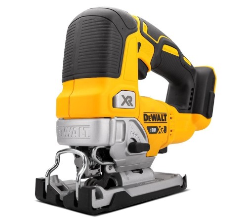 Аккумуляторный бесщёточный лобзик с верхней
рукояткой DEWALT DCS334N-XJ 18.0 В XR 400 Вт антивибрационная система, быстрозажимное крепление пилки, возможность подключения пылесоса, защитный щиток Аккумуляторный бесщёточный лобзик с верхней
рукояткой DEWALT DCS334N-XJ 18.0 В XR 400 Вт антивибрационная система, быстрозажимное крепление пилки, возможность подключения пылесоса, защитный щиток