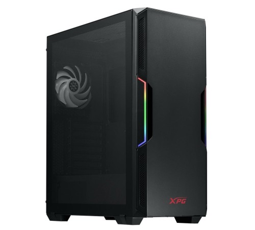 STARKER BLACK (STARKER-BKCWW) (Midi-Tower, черный, TG, 120mm ARGB fan + 120mm fan)