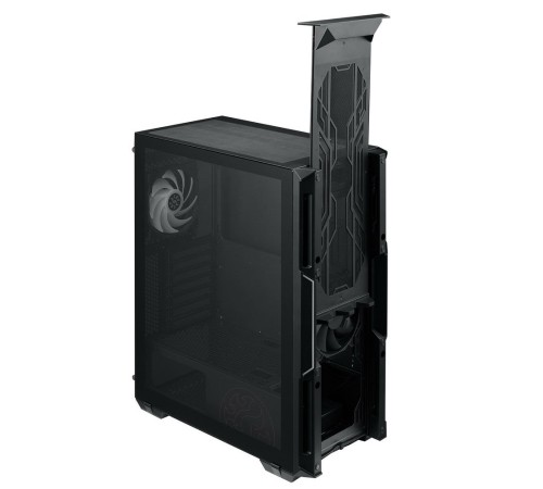 STARKER BLACK (STARKER-BKCWW) (Midi-Tower, черный, TG, 120mm ARGB fan + 120mm fan)