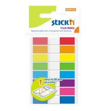Закладки самокл. пластиковые Stick`n 26074 45x8мм 8цв.в упак. 20лист Z-сложение