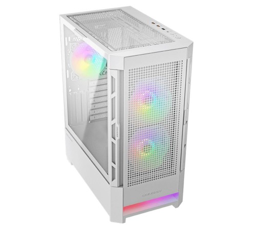 Корпус Cougar Airface RGB White, 2х140mm + 1x120mm ARGB Fan, ARGB Fan Hub, без БП, белый, ATX