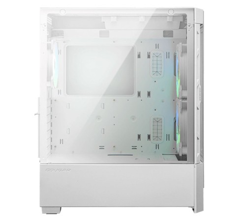 Корпус Cougar Airface RGB White, 2х140mm + 1x120mm ARGB Fan, ARGB Fan Hub, без БП, белый, ATX