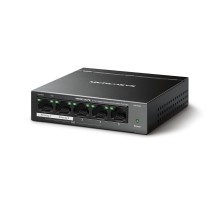 Mercusys MS105GP Настольный коммутатор с 5 гигабитными портами (4 порта PoE+)