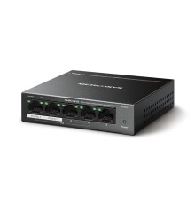 Mercusys MS105GP Настольный коммутатор с 5 гигабитными портами (4 порта PoE+)