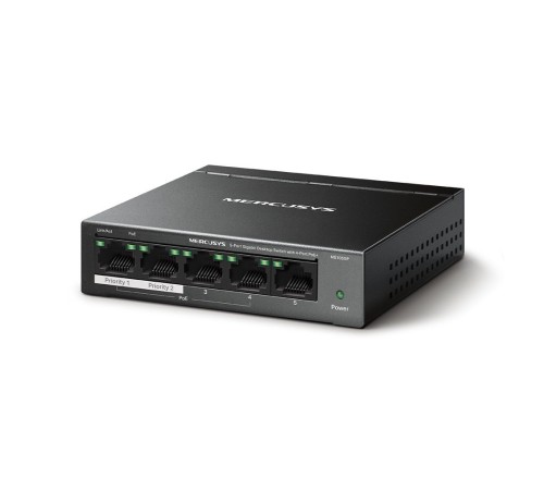 Mercusys MS105GP Настольный коммутатор с 5 гигабитными портами (4 порта PoE+) Mercusys MS105GP Настольный коммутатор с 5 гигабитными портами (4 порта PoE+)