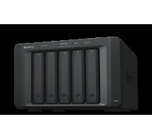 Устройство расширения Synology Expansion Unit for  DS1517+,1817+,DS718+,NVR1218,DS1520+,DS920+,DS720+,DS1621+,DS1621xs+,DVA3221 /upto 5hot plug HDDs SATA(3,5' or 2,5')/1xPS incl eSATA Cbl (DX517)