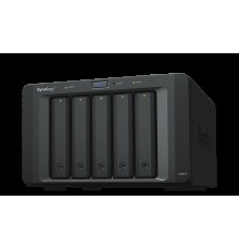 Устройство расширения Synology Expansion Unit for  DS1517+,1817+,DS718+,NVR1218,DS1520+,DS920+,DS720+,DS1621+,DS1621xs+,DVA3221 /upto 5hot plug HDDs SATA(3,5' or 2,5')/1xPS incl eSATA Cbl (DX517)