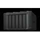 Устройство расширения Synology Expansion Unit for  DS1517+,1817+,DS718+,NVR1218,DS1520+,DS920+,DS720+,DS1621+,DS1621xs+,DVA3221 /upto 5hot plug HDDs SATA(3,5' or 2,5')/1xPS incl eSATA Cbl (DX517)