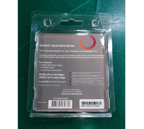 Твердотельный накопитель SSD AMD Radeon 128Gb mSATA SATA [R5MS128G5]
