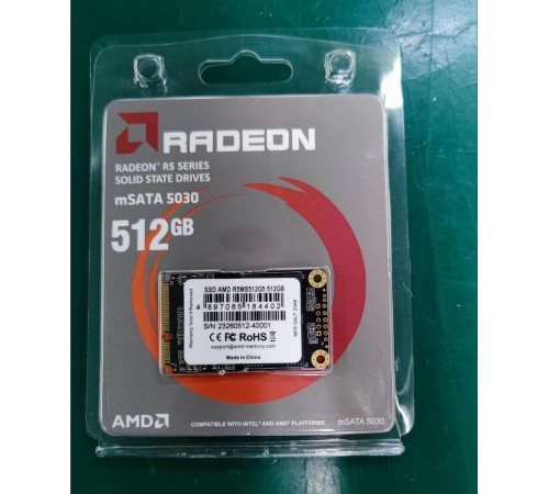 Твердотельный накопитель SSD AMD Radeon 512Gb mSATA SATA [R5MS512G5]