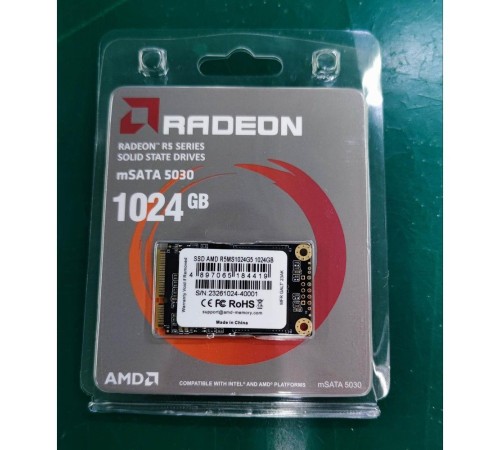 Твердотельный накопитель SSD AMD Radeon 1024Gb mSATA SATA [R5MS1024G5]