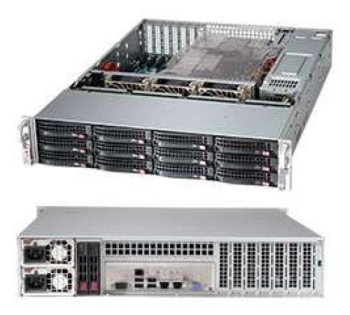 Корпус SuperMicro CSE-826BE1C4-R1K23LPB 2U 2x1200W черный