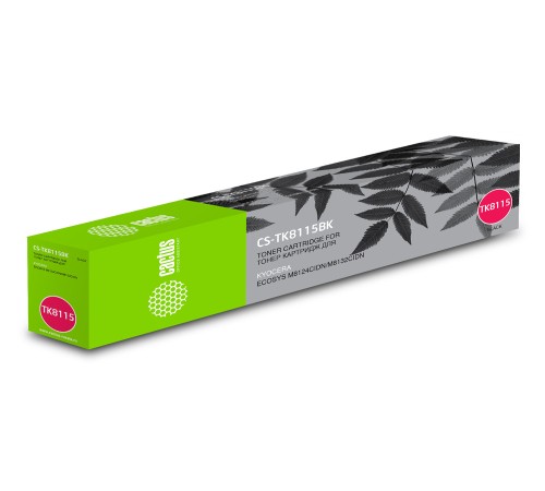 Картридж лазерный Cactus CS-TK8115BK черный (12000стр.) для Kyocera Mita Ecosys M8124cidn/M8130cidn