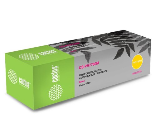Картридж лазерный Cactus CS-PH7760Y 106R01162 желтый бар.в компл. (25000стр.) для Xerox Phaser 7760/7760dn/7760dx/7760dxf