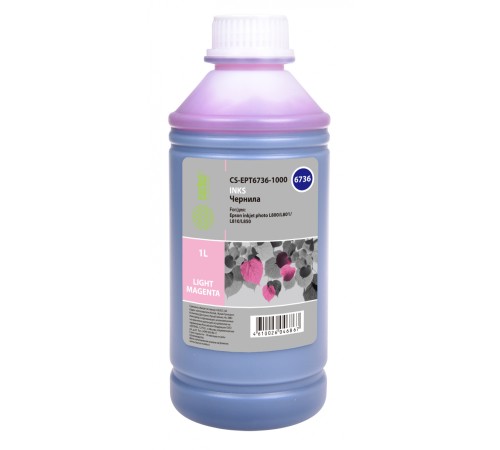 Чернила Cactus CS-EPT6736-1000 T6736 светло-пурпурный 1000мл для Epson L800/L810/L850/L1800
