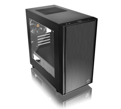 Case Tt Versa H17  черный без БП mATX 2xUSB2.0 1xUSB3.0 audio bott PSU" [CA-1J1-00S1WN-00]