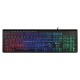 Клавиатура Оклик 490ML черный USB slim Multimedia LED
