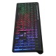 Клавиатура Оклик 490ML черный USB slim Multimedia LED