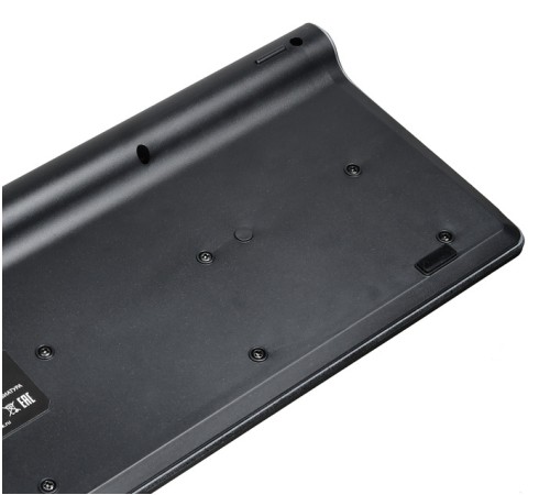 Клавиатура Оклик 490ML черный USB slim Multimedia LED