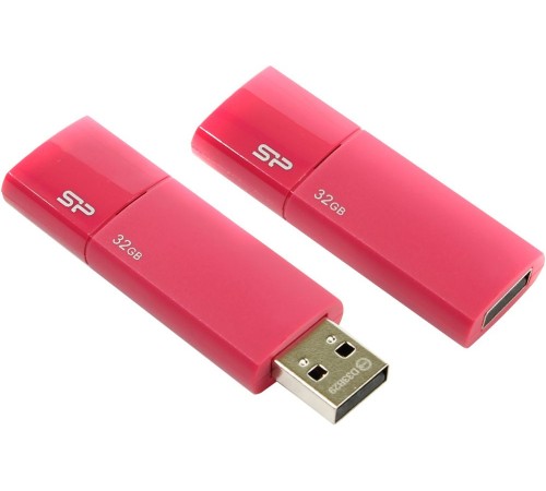 Флешка USB Silicon Power Ultima U05 32ГБ, USB2.0, розовый [sp032gbuf2u05v1h]