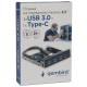 Планка USB 3.0 на переднюю панель 3.5" Gembird, 3 порта USB и 1 порт Type-C (FP3.5-USB3-3A1C)